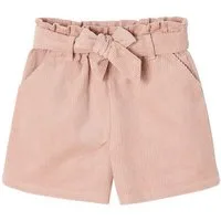 vertbaudet Shorts Mädchen Shorts aus Samt im Paperbag-Stil