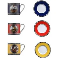 Kütahya Porselen Kaffeeservice Rüya 12-tlg. Kaffeeset für 6 Personen – Bunt & Elegan