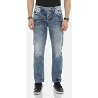 Cipo & Baxx Regular-fit-Jeans DENIM bequeme Jeans im Regular Fit-Schnitt, CD594