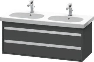 Duravit Ketho Waschtischunterbau wandhängend Graphit Matt 1150x455x480 mm - KT664904949 KT664904949