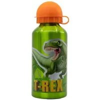 Dino Bikes Trinkflasche Aluminium Trinkflasche 400 ml – Auslaufsicher & Praktisch