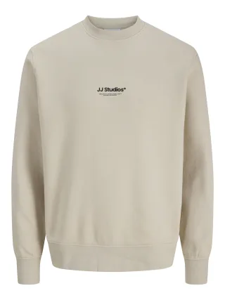 JACK&JONES - JJESOHO SWEAT CREW NECK NOOS Moonbeam - Gr. - XL