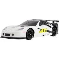 Amewi RC-Auto Corvette C6.R Drift Car Weiß Brushed 1:18 RC Modellauto Elektro Drift, inkl. Akku und Ladekabel, Spar-Set