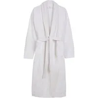 hip Unisex-Bademantel Hip Bathrobe uni - Blue, Midilänge, Walkfrottee, Schalkragen, Gürtel, Schalkragen, Gürtel, Taschen, Baumwolle, Frottee, Weich