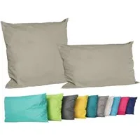 JACK Dekokissen 2er Set Outdoor Lounge Deko Kissen Set 45x45cm + 30x50cm Inkl. Füllung, mit Lotus-Effekt, Robust, Strapazierfähig, für Innen & Außen geeignet