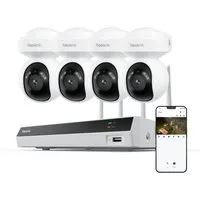 Reolink Überwachungskamera 4K PoE PT Überwachungssystem (Außenbereich, 8MP,360° Auto-Tracking, 8-Kanal NVR mit 2TB HDD,Smarte KI-Erkennung)