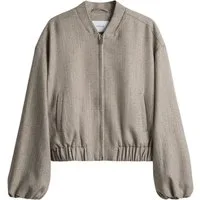 OPUS Jackenblazer natur,Basic,Polyester,Unifarben,Rundhals,Lang,Regular Fit