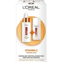 L'ORÉAL PARIS Gesichtspflege-Set REVITALIFT VITAMIN C POWER DUO Set, 2-tlg., LSF 50, beugt Fältchen und Pigmentflecken vor