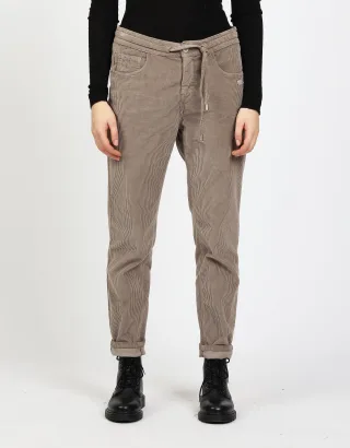 GANG Damen Hosen 94AMELIE JOGGER - relaxed fit Hose light taupe