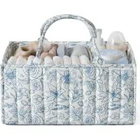 Zaewry Aufbewahrungskorb Windel-Aufbewahrungskorb, Windeltasche mit Blumenmuster, Modische Wickeltasche, multifunktionaler Aufbewahrungskorb