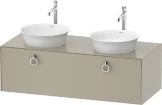 Duravit White Tulip Konsolenwaschtischunterbau wandhängend Taupe Seidenmatt 1300x550x408 mm - WT4983 WT4983B6060