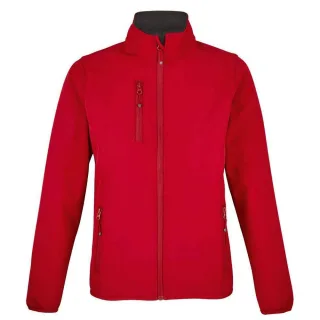 SOLS Womens/Ladies Falcon Softshell Recycled Soft Shell Jacket (Pepper Red)