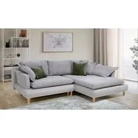 COLLECTION AB Ecksofa Mandela L-Form, B: 264 cm, Bettfunktion, Bettkasten & 5 Zierkissen, Federkern