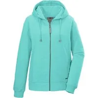 G.I.G.A. DX by killtec Sweatjacke GS 26 WMN SWT JCKT GOTS GOTS Bio-Baumwolle, Carbon-Finish, Kapuze, elastische Bündchen