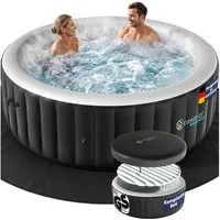 Casaria Whirlpool, aufblasbar 6 Personen winterfest Spa Pool Outdoor Hot Tub bis 42°Crund
