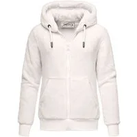 REPUBLIX Sweatjacke JANIE Damen Teddy Sweatjacke Plüsch Hoodie Pullover Zipper Jacke