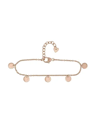 cai Armband 925 Silber rosévergoldet Plättchen Boho
