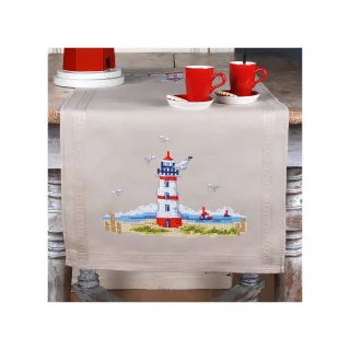 Stickläufer "Leuchtturm Nordsee"