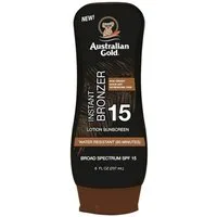Australian Gold Selbstbräunungslotion SPF 15 Lotion + Bronzer 237ml, Lichtschutzfaktor 15, Feuchtigkeitspendend
