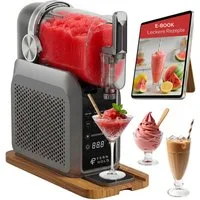 FERNHOLD Slush-Eismaschine Slush Maschine mit 7 Programmen, 1,8 l, 220 W, LED-Display, kein Eis nötig, für Slush, Eiscreme, Frappé & Milchshake