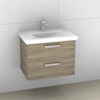 Artiqua 415 Waschtischunterschrank für Living Style 814435 Sanremo Eiche quer NB, 415-WU2L-L16-7144- 415-WU2L-L16-7144-428