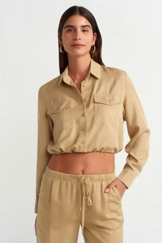 Tencel Kurzarmbluse