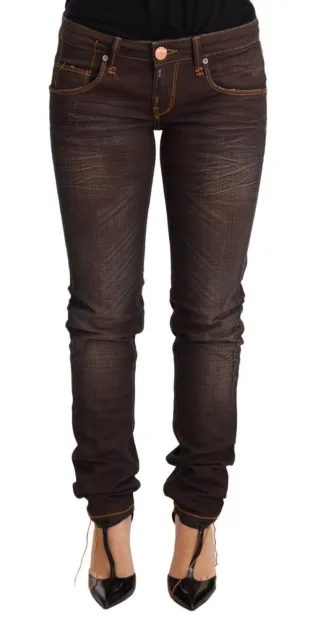 Acht Slim Fit Braune Jeans