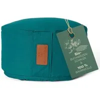 #DoYourYoga Yoga Bolster Yoga Kissen Vishnu - gefüllt mit Bio-Buchweizenschalen, - Rund 30 x 30 x 15 cm