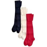 Next Strickstrumpfhose Strumpfhosen mit hohem Baumwollanteil, 3-er Pack (3 St)