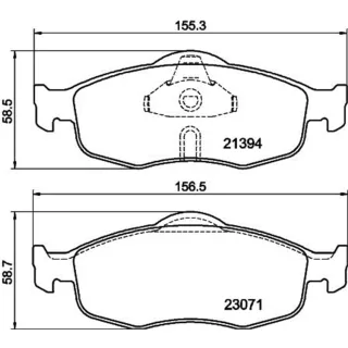 Hella Bremsbel?ge vorne 8DB355007-641 Ford Contour Ford Cougar Mondeo Scorpio