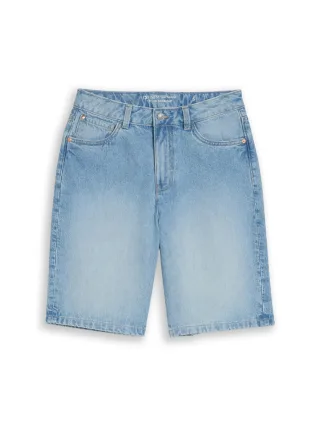 TOM TAILOR Denim - Straight Fit Jeans-Bermuda - Ttelin blau - Gr. - M