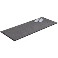 relaxdays Fußmatte Schmutzfangmatte grau, Höhe: 7 mm, 80x200cm