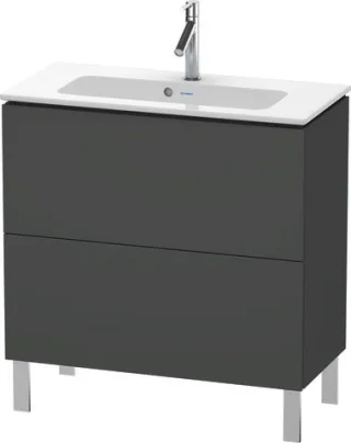 Duravit L-Cube Waschtischunterbau bodenstehend Graphit Matt 820x391x704 mm - LC667404949 LC667404949