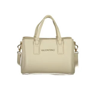 Mario Valentino Beiger Polyurethan Damenhandtasche