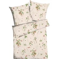 Kaeppel Bettwäsche Bettwäsche "Walderdbeeren", Mako-Satin, Mako-Satin Blumen/Motiv: Erdbeeren