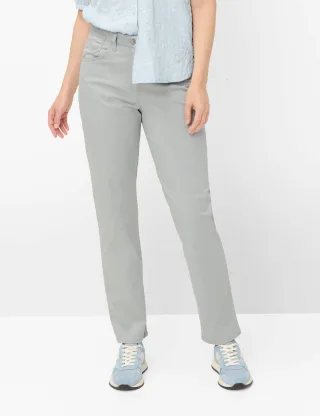 Raphaela by Brax Damen Five-Pocket-Hose Style CORRY SMOKE, grau, Gr. 46K