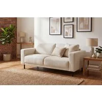 OTTO home 2,5-Sitzer Sveeva, Kompaktsofa, B.183 cm, schwarze Metallfüße, langlebiger Webstoff, mit Wellenunterfederung, viele Farben