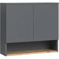 Vicco Hängeschrank Viktor, Anthrazit/Goldkraft Eiche, 68 x 60 cm mit 2 Türen