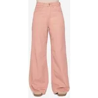 SASSYCLASSY 5-Pocket-Jeans Wide Leg Jeans mit hohem Bund für Damen