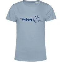 tomBrook T-Shirt Damen Kurzarm-Shirt Moin-Anker-Print - Sommershirt Baumwolle Maritim Damenshirt Regular Fit, Glatte & weiche Oberfläche, Rundhalsausschnitt