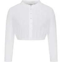 Nübler Dirndlbluse Dirndlbluse Kerf langarm in Weiß von Nübler