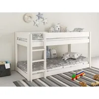 OTTO home Kinderbett ROBIN,Bodenbett,Etagenbett,Leiter/Einstieg seitenverkehrt montierbar (2 Größen), Montessori Stil, zertifiziertes Massivholz