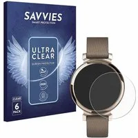 Savvies Displayschutzfolie Schutzfolie für Garmin Lily 2, 6 Stück, Displayschutz Schutz Folie Klar Transparent