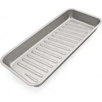 BURI Tropfschale Grillschale Kohleschale Universal Fettwanne 66x27cm Alu Auffangschale