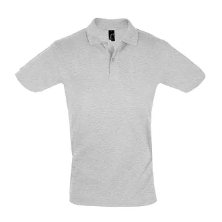 SOLS Mens Perfect Pique Kurzarm-Poloshirt (Grau meliert)