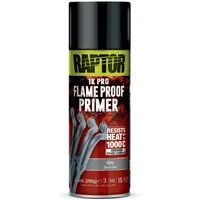 U-POL Sprühlack RAPTOR FEUERFEST - Hitzebeständig bis 1000°C - auf Auspuffkrümmer usw., Hitzebeständig bis 1000°C