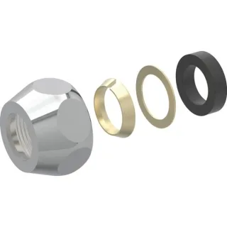 Geberit Konus-Quetschverschraubung R 3/8 glanzverchromt, 294833211 294833211