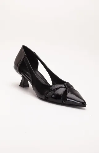 Sidal Kitten Heel Leder-Pumps (Damen)