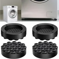 TUWENA Vibrationsdämpfer 4 Stück Waschmaschine Antirutschmatte,Schwingungsdämpfer Waschmaschine, Silikon Universal Antirutschmatte Füße für Kühlschrank Waschmaschine