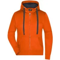 James & Nicholson Sweatjacke Hochwertige Damen Kapuzenjacke wasser- und schmutzabweisend JN594 Damen Sweatjacke Bionic